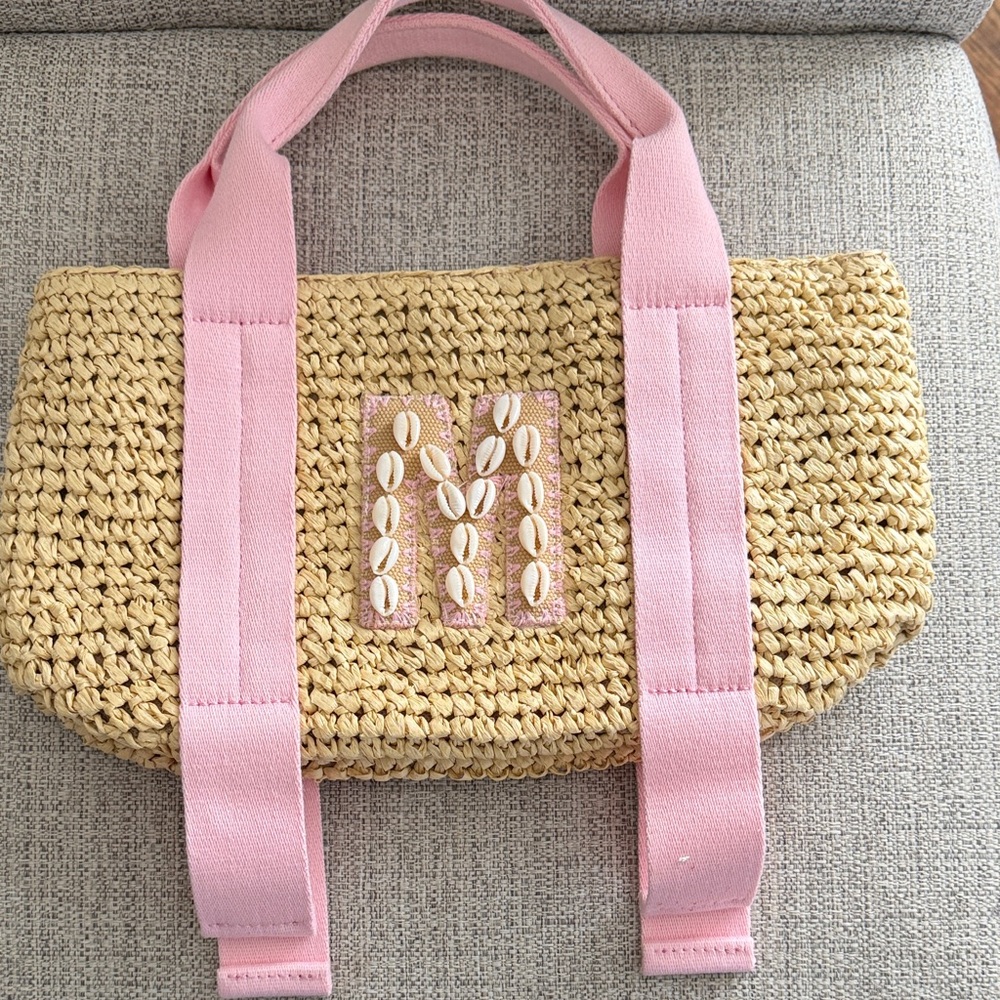 Stoney Clover Lane Pink Weave Hand Bag